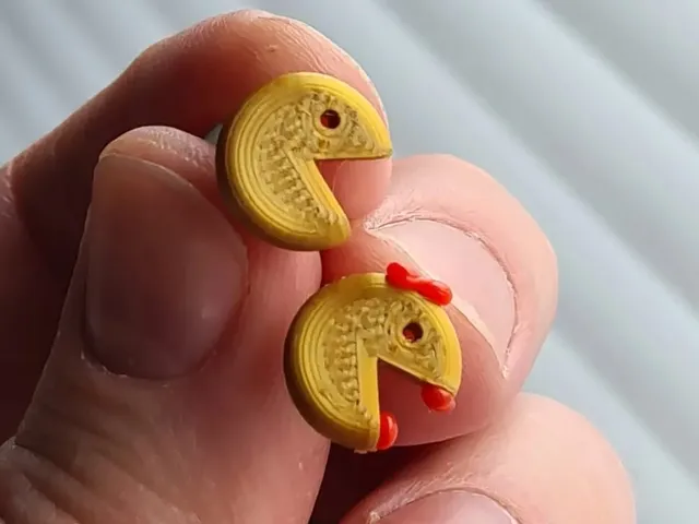 Mr. & Ms. Pac-Man earrings
