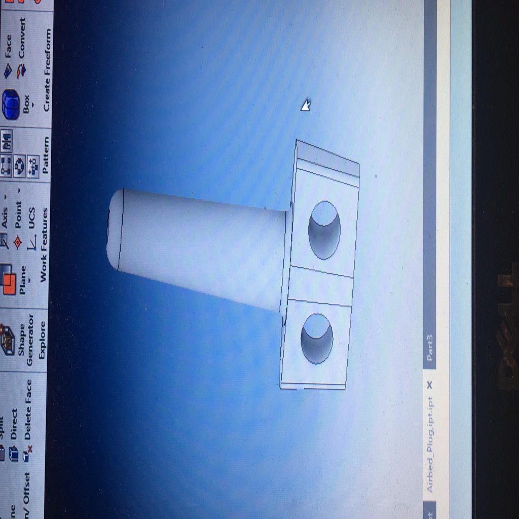 Air mattress Plug by Hoppend Download free STL model