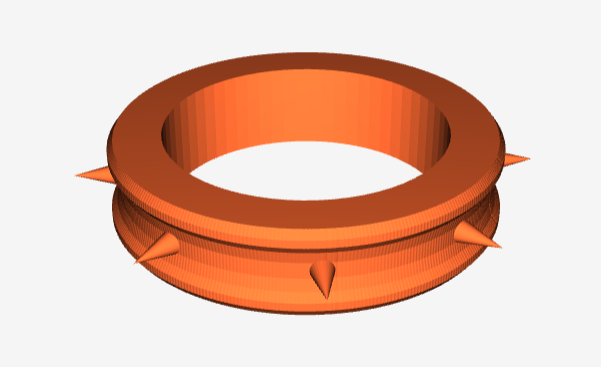 Ring with Spikes