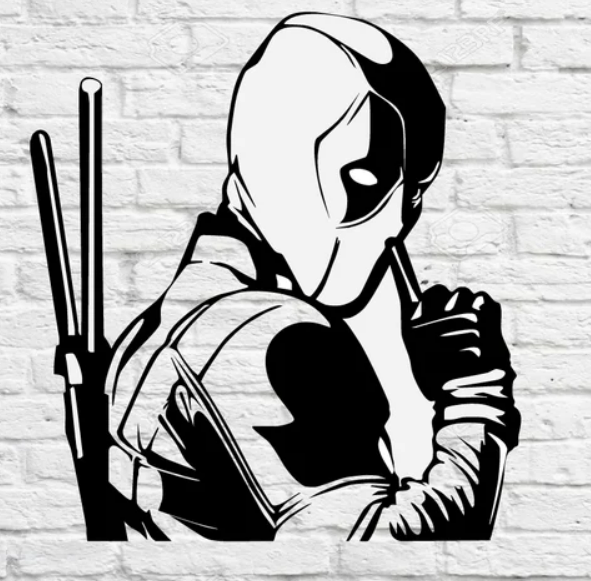 Deadpool wall decal