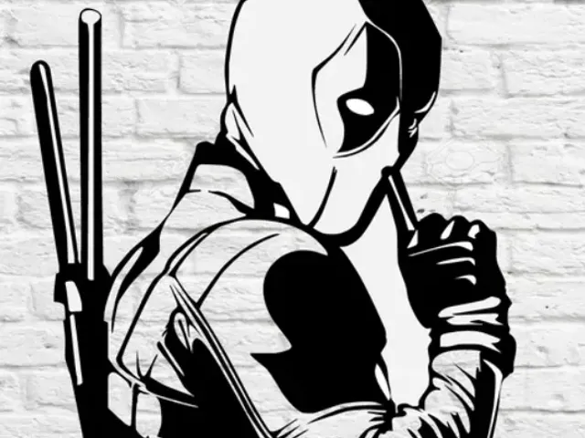 Deadpool wall decal