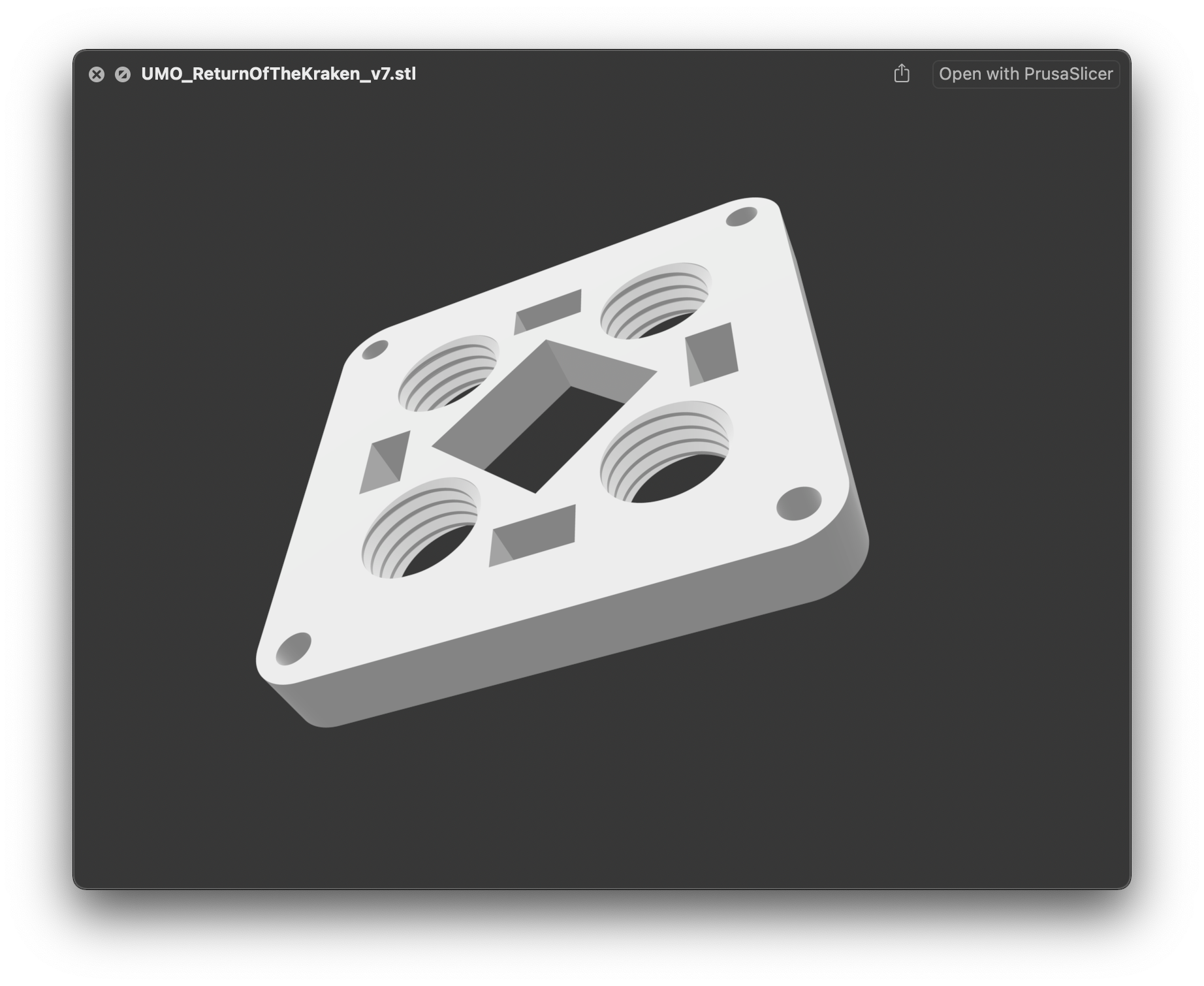 E3D Revo Micro mount for Ultimaker Original - Return Of The Kraken — thumbnail 8