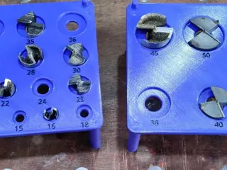 Forstner Bit Rack / Drawers by DrAl | Download free STL model ...