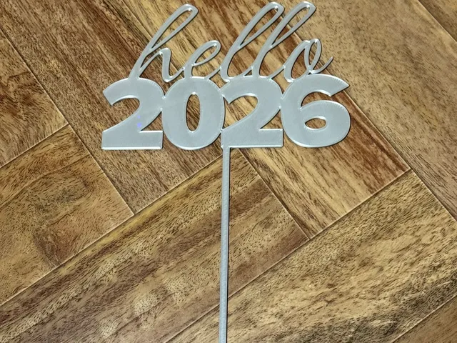 Hello 2026 New Year Cake Topper