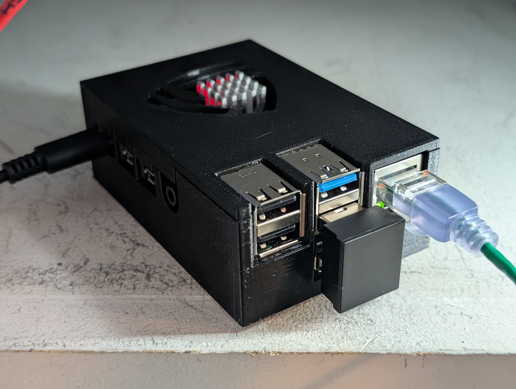 Case for Raspberry Pi 4 with 52Pi EP-0171 SSD M.2 NVMe SSD adapter board