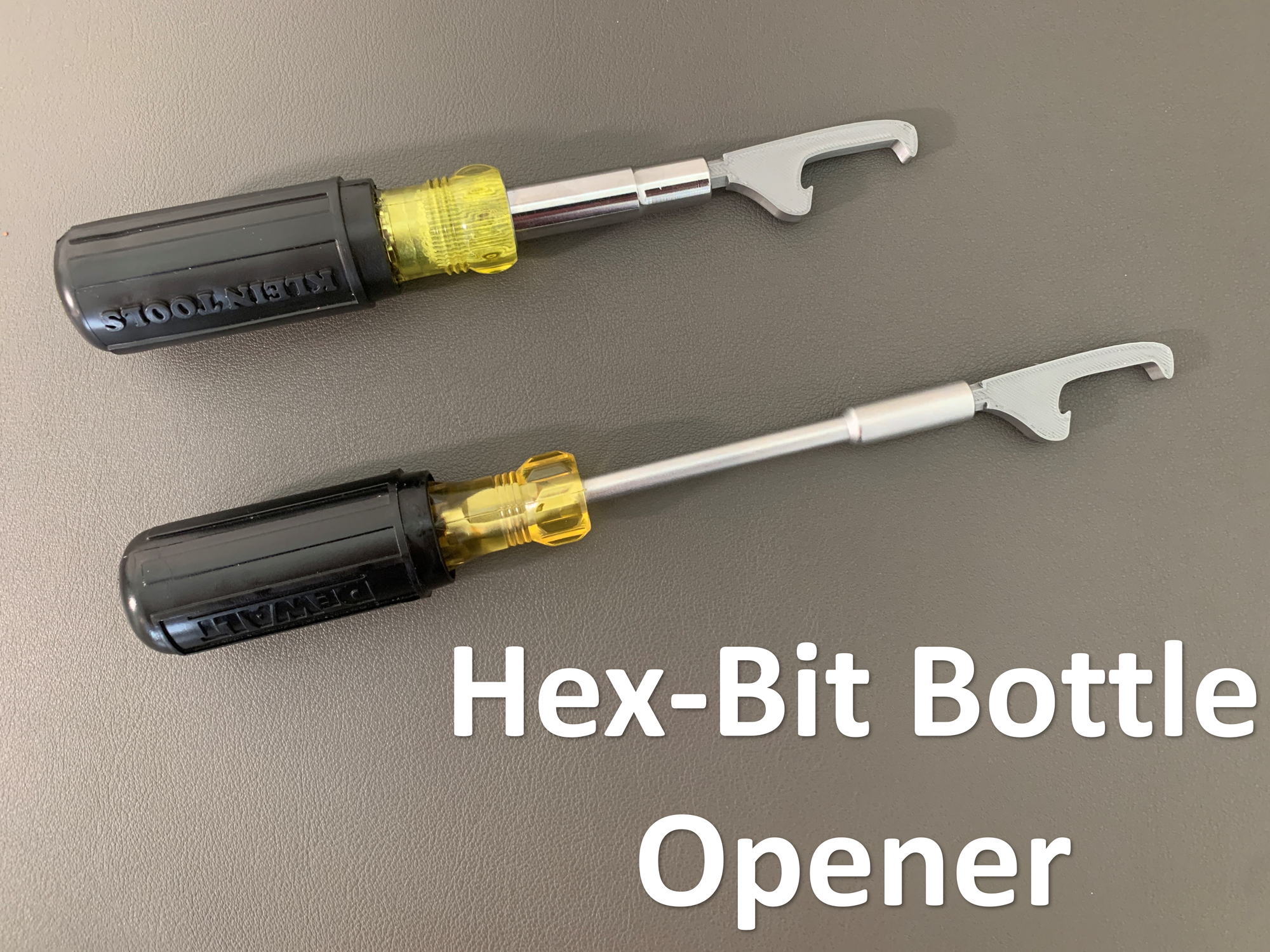 Hex Bit Bottle Opener by RyanGuy Download free STL model