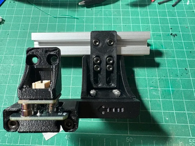 Klicky Probe Dock Mount Variable with M3 screws and Hammerhead nuts