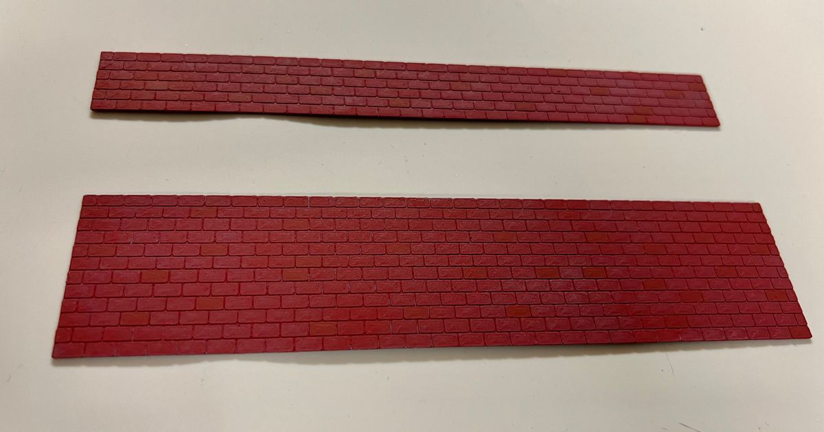 Brick Walkway for O-Scale Railway by bubbastoybox | Download free STL ...