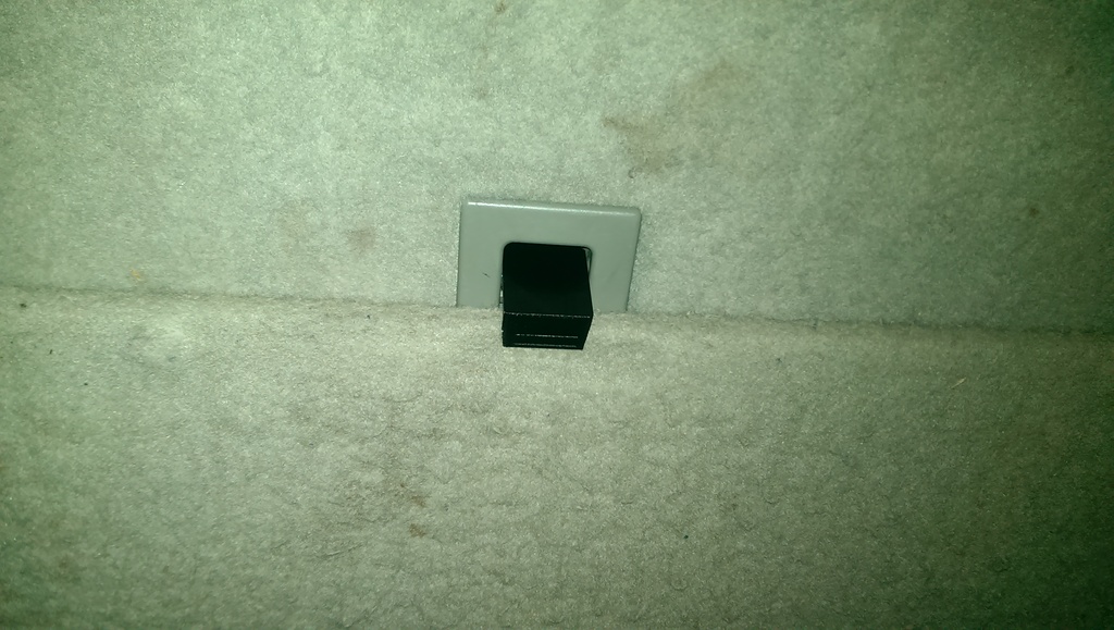 Suburban back seat clip