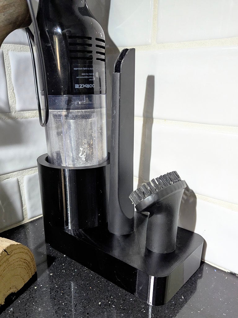 Mini Cordless Handheld Vacuum and Attachment stand 3D model by kylboy06