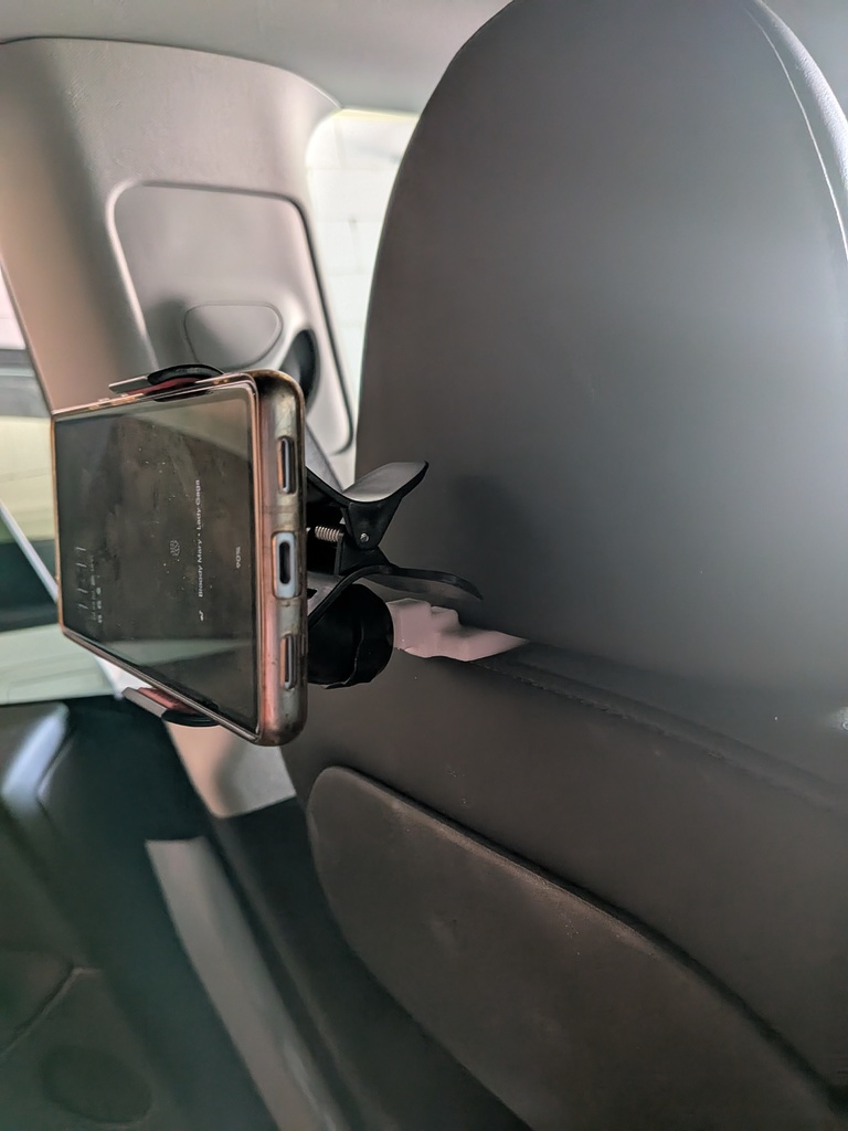 Tesla Headrest Adapter for Xtronic Smartphone holder