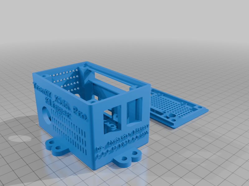 customised and customizable PCB/electronics box for TronXY X5SA Pro with TronXY direct drive upgrade kit (box for printhead distribution board) using stock gantry mount, used with HeroMe Gen 7