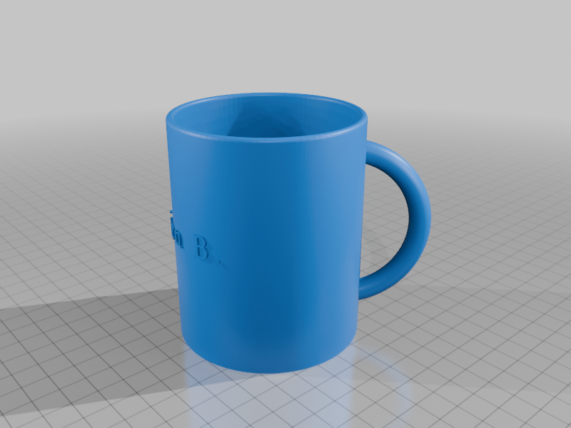 My Customized Parametric Mug with label - changable fonts 2