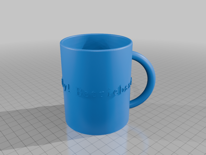 My Customized Parametric Mug with label - changable fonts