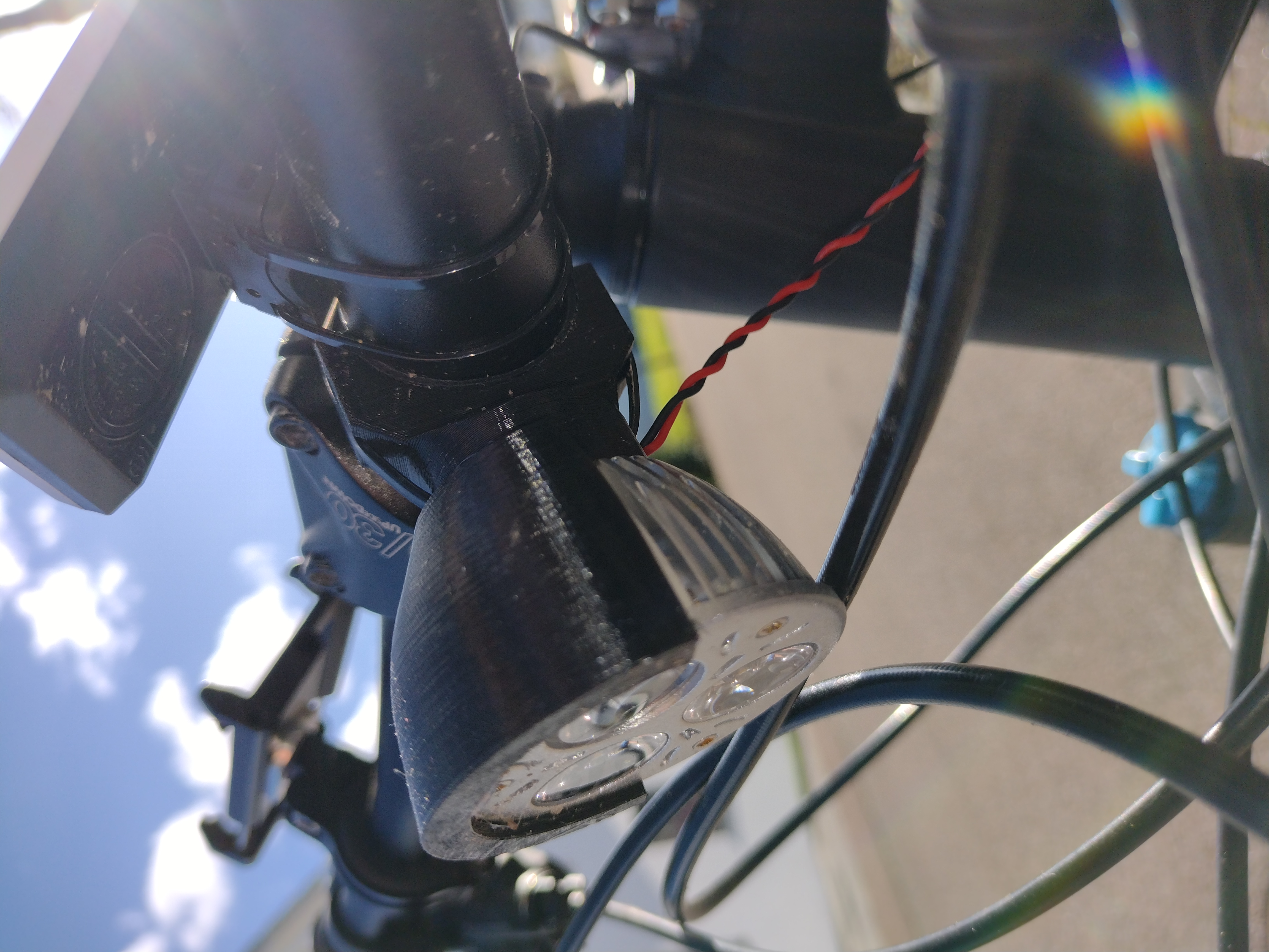 DIY bicycle headlight