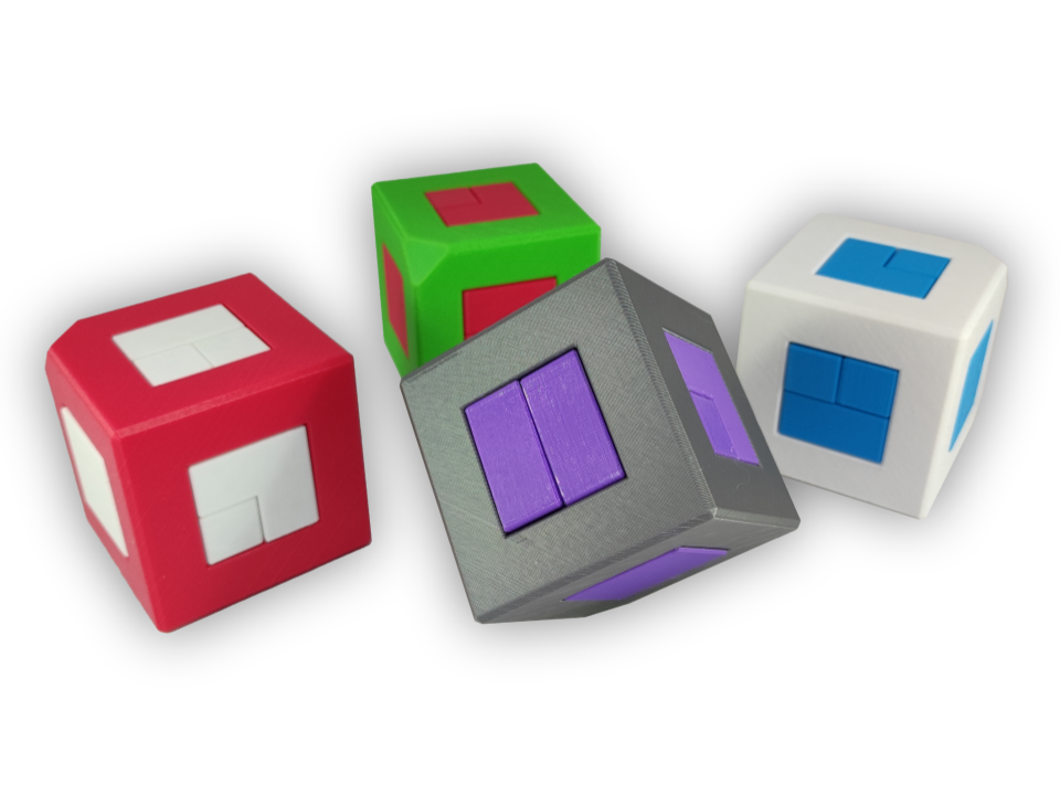 Puzzle Cube 3d Cross By Katarn 