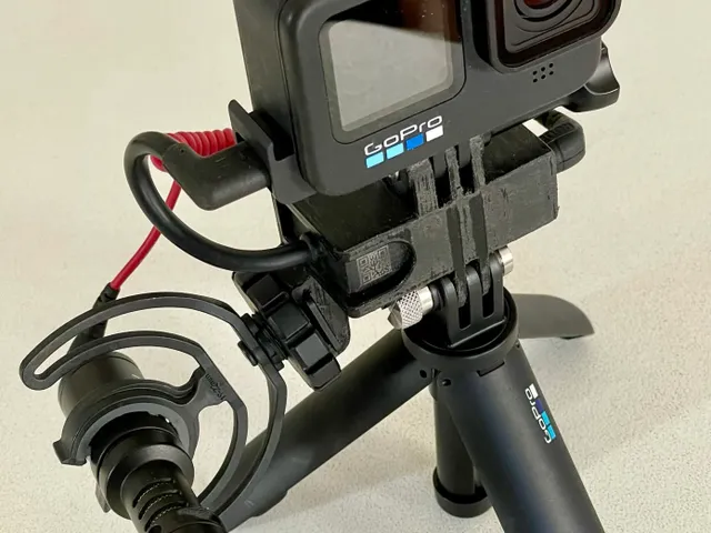 GoPro Mic Adapter Holder Hero 9, Hero 10, Hero 11, Hero 12