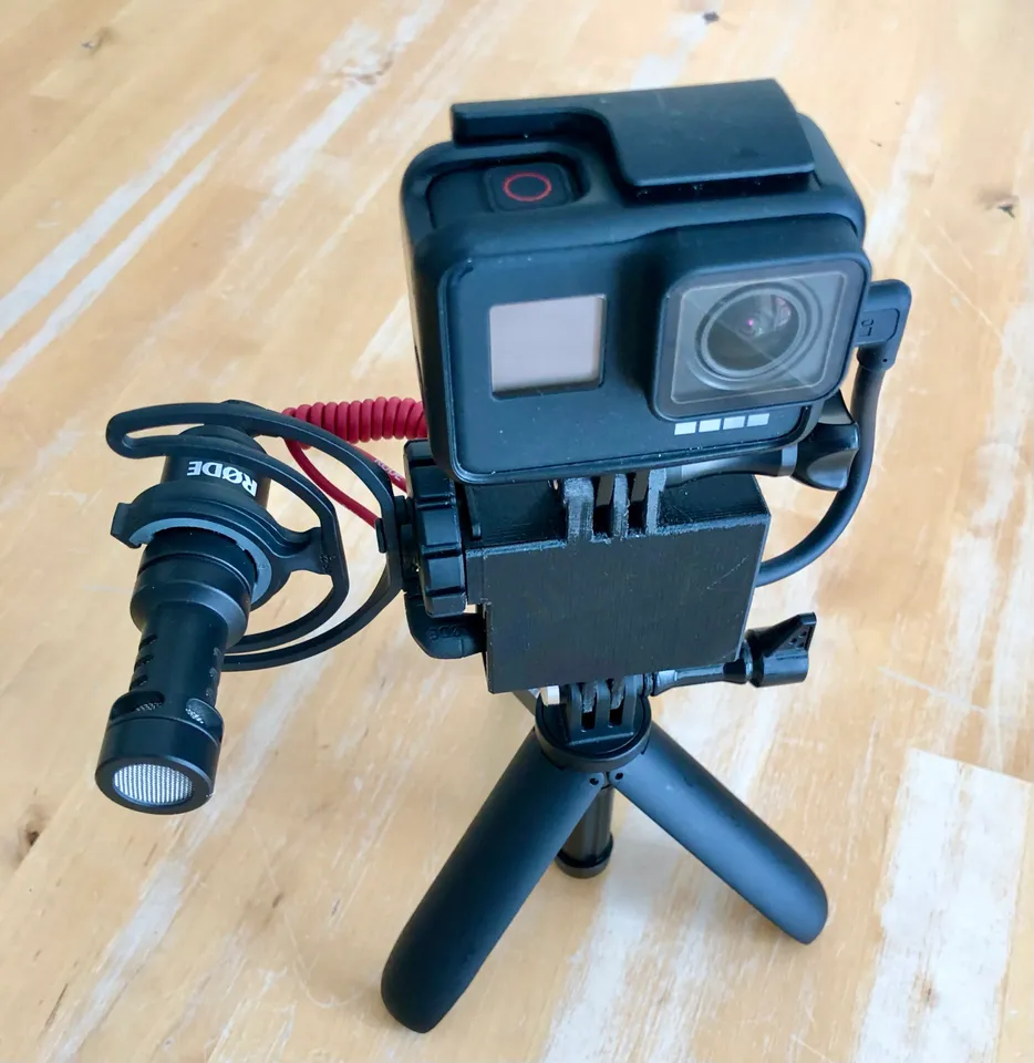 GoPro Mic Adapter Holder Hero 7 etc by Jocke Selin