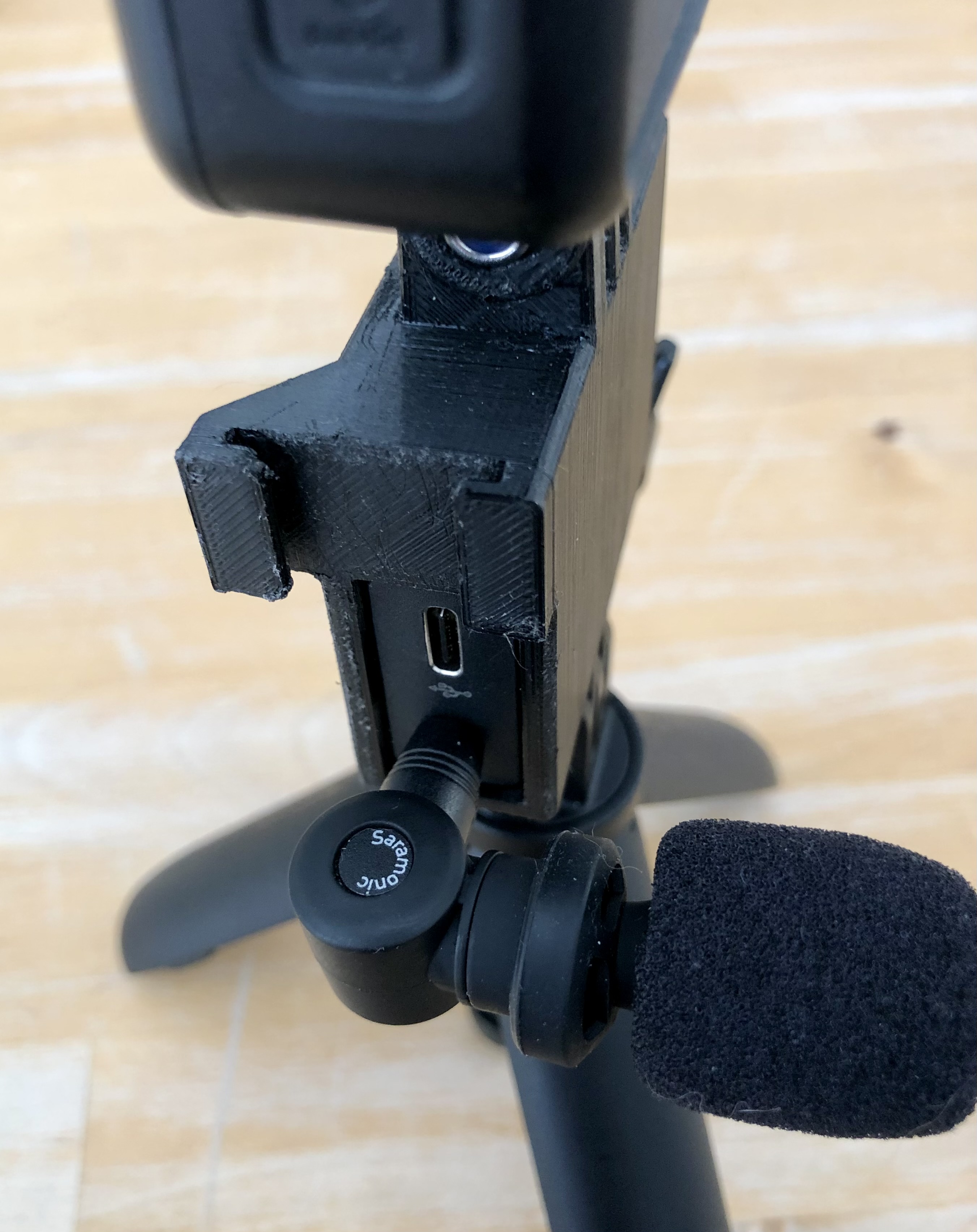 GoPro Mic Adapter Holder Hero 7 etc by Jocke Selin Download free STL