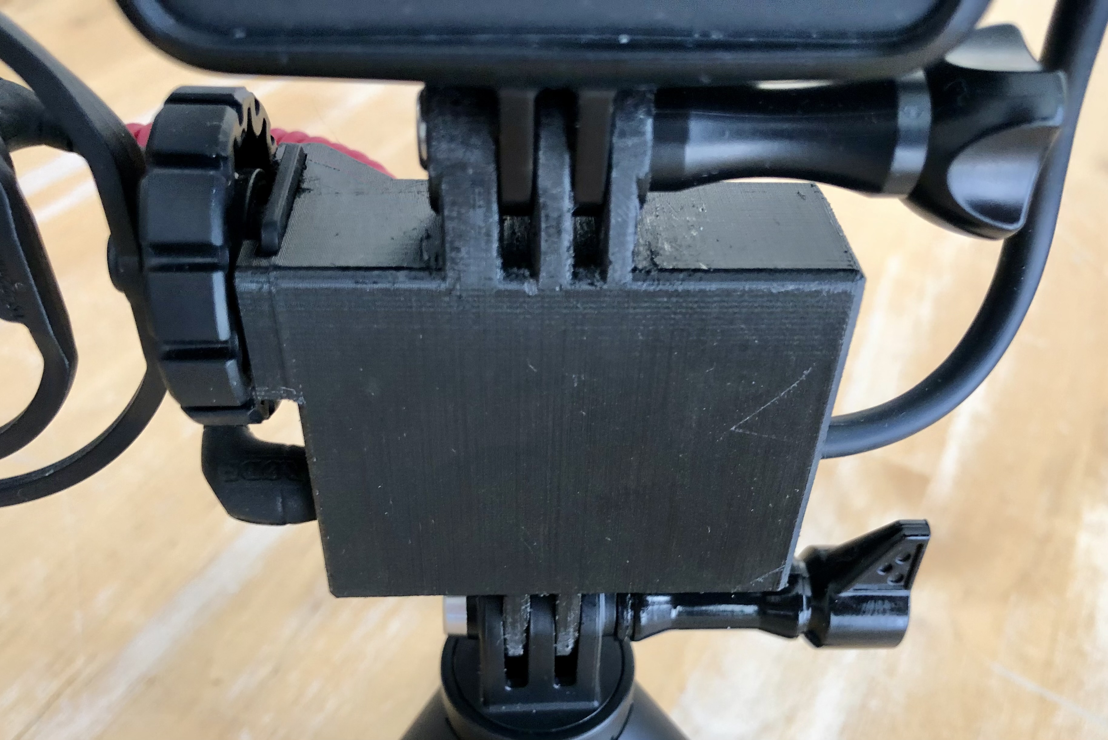 GoPro Mic Adapter Holder Hero 7 etc by Jocke Selin Download free STL