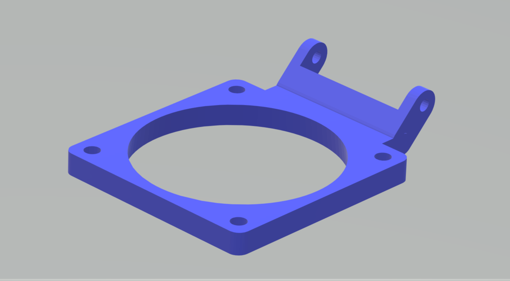 Elekslaser Air Support Adapter 60mm Fan 45 deg.