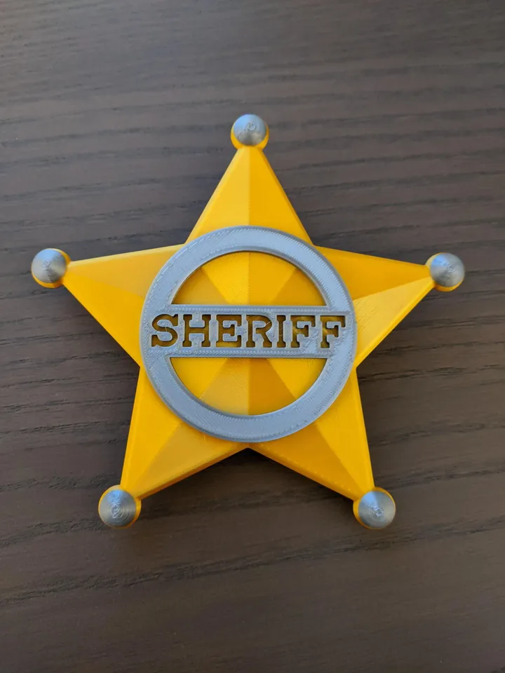 Cowboy Sheriff Badge Printable