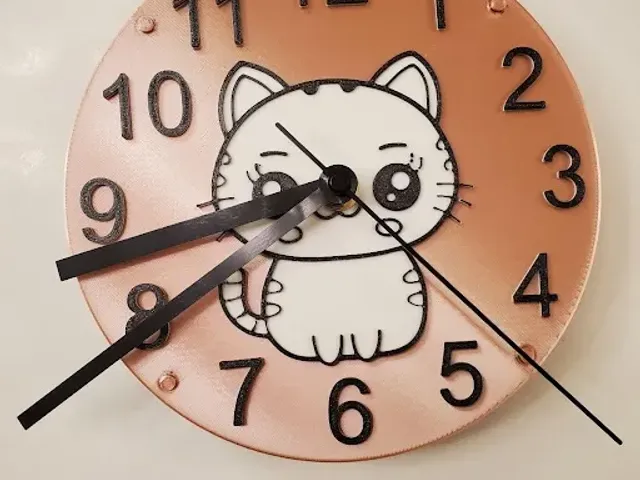 Cute Cat Wall Clock