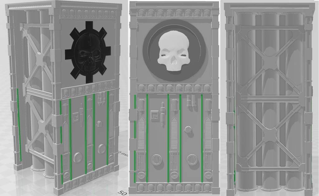 Omicron-Beta-Lima Walkway Pillar 3 - WH40k