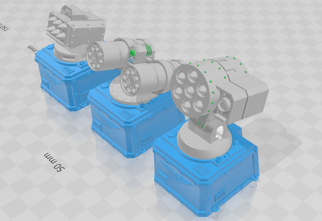 Hyperios Missile Pods for Tarantula Base - WH40k