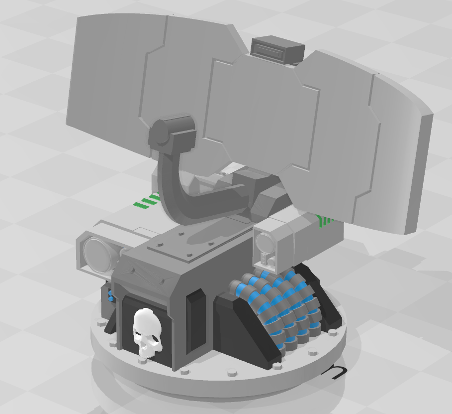 Hyperios Radar for Tarantula Base - Wh40k
