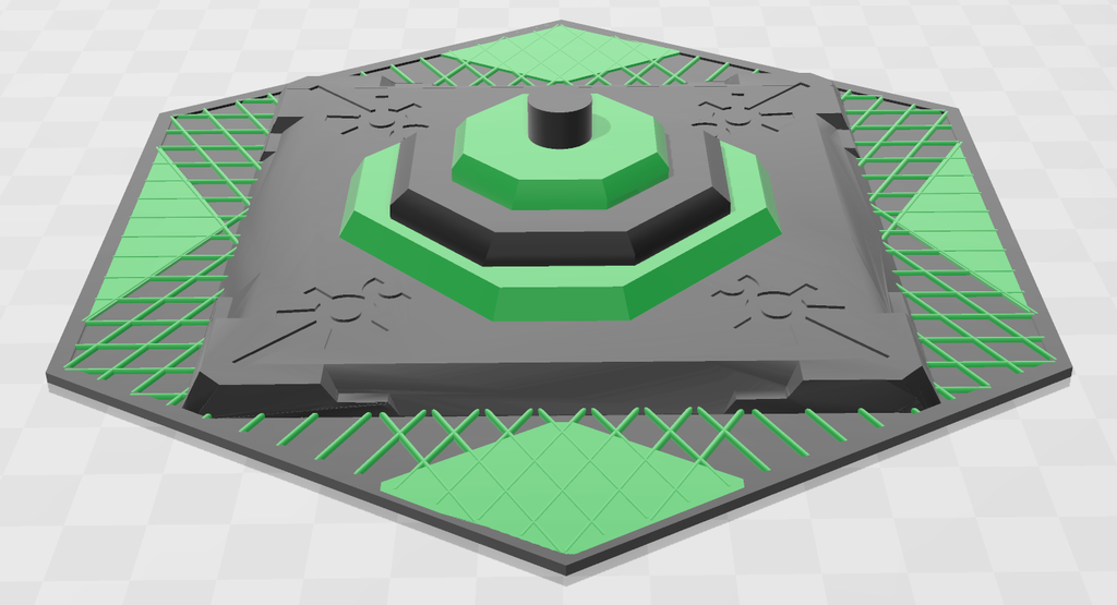 Necron Power Node base scatter terrain - WH40k