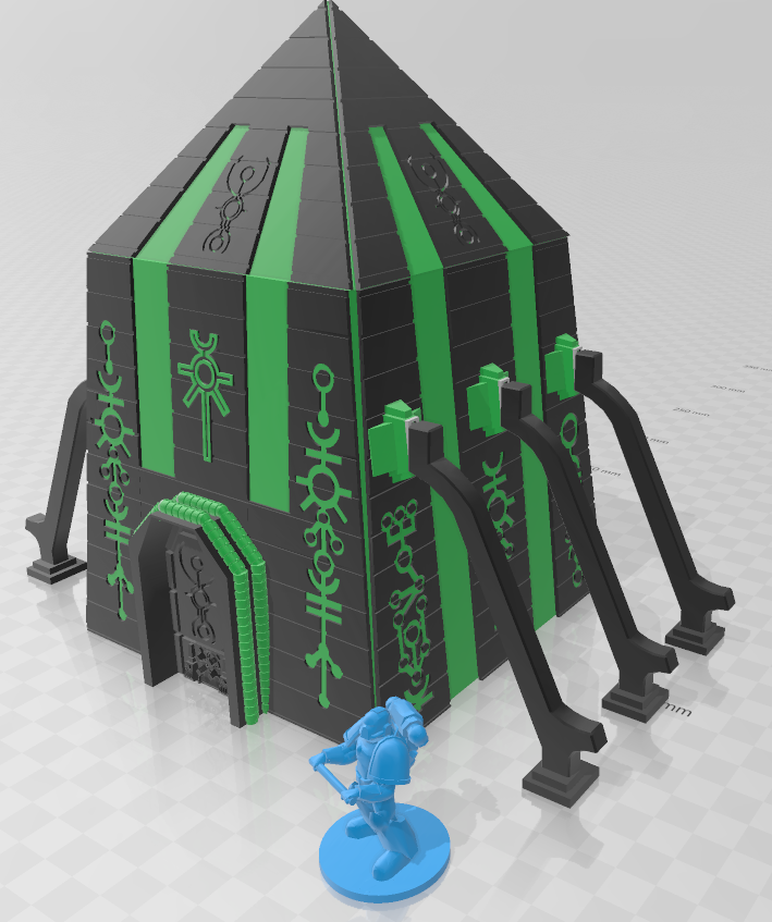 DIY - Necron Pyramid (Medium) - WH40k