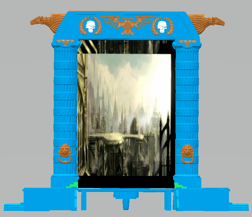 Imperial Gate (iPad/Tablet Frame) Accents - WH40k