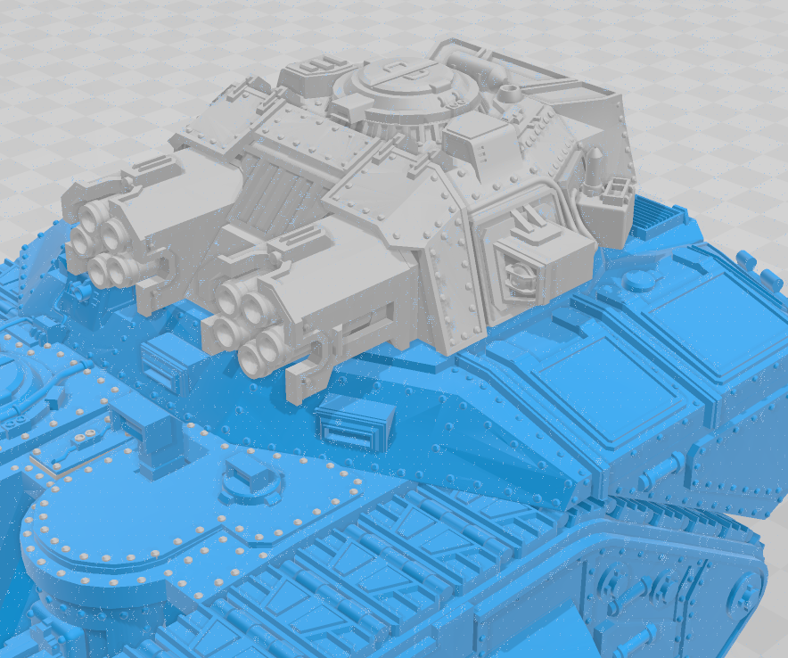 Macharius Vulkan turret - WH40k