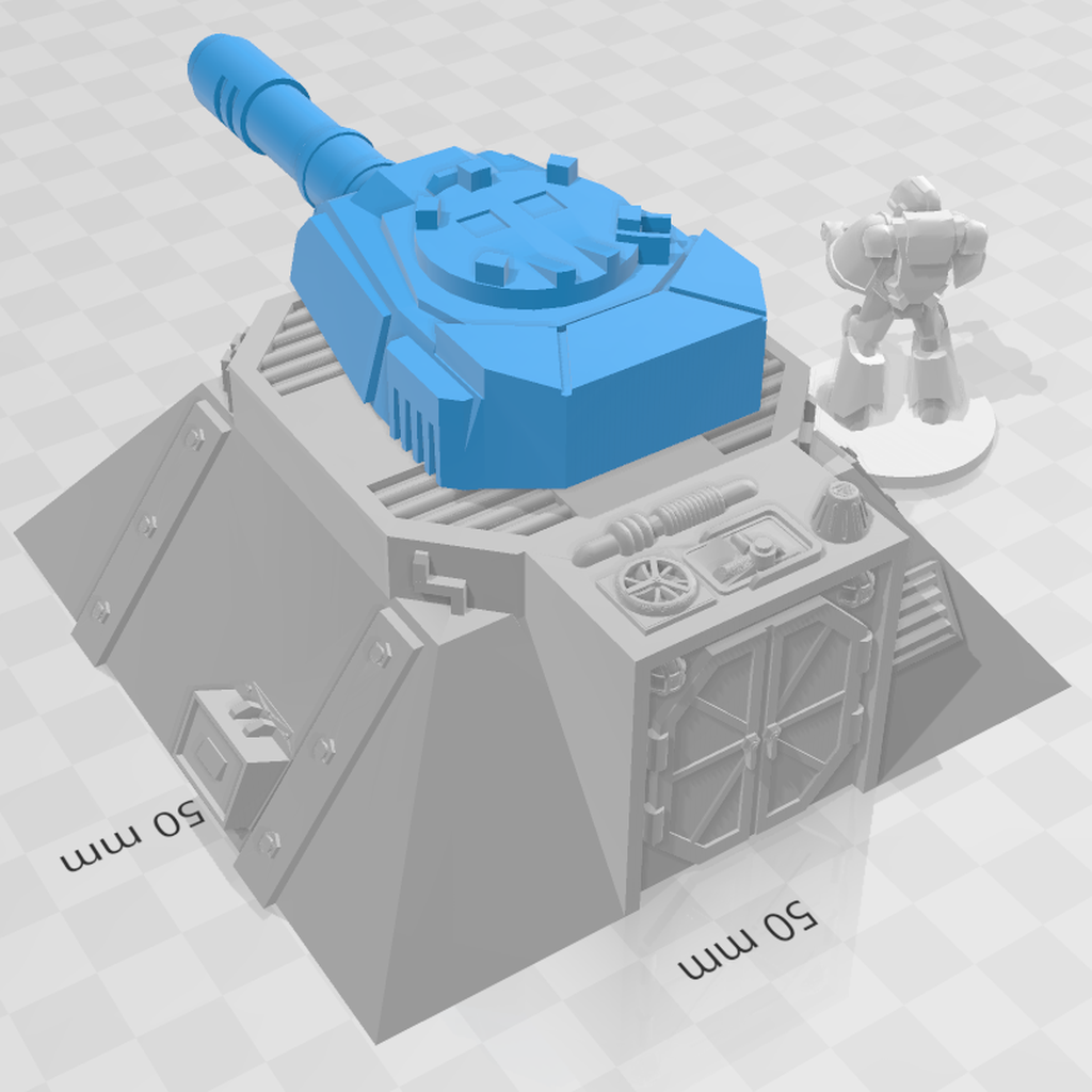 Pre-Fab Defense Turret base - WH40k