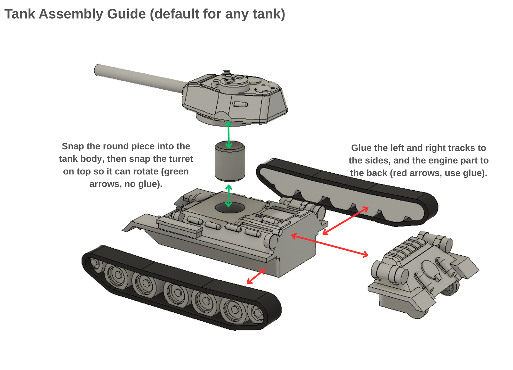 Tiny T34 Soviet medium tanks by Jerryie | Download free STL model ...
