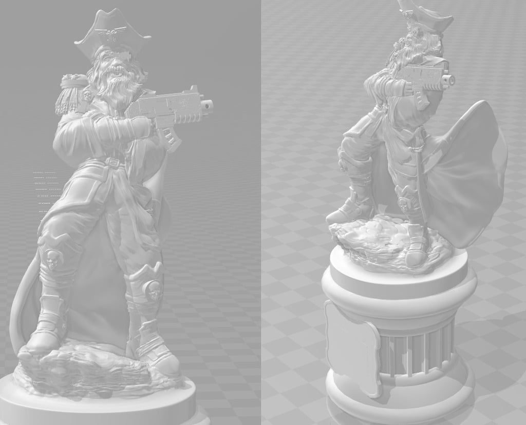 Rogue Trader WH40k - Plunderbuss Pete - Statue