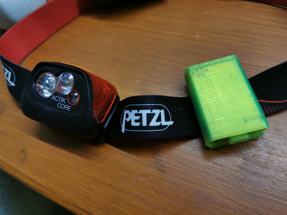 Petzl Actik Core battery holder by Mrak3D, Download free STL model