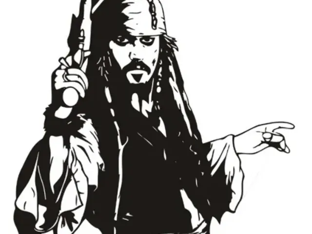 Jack Sparrow wall decal
