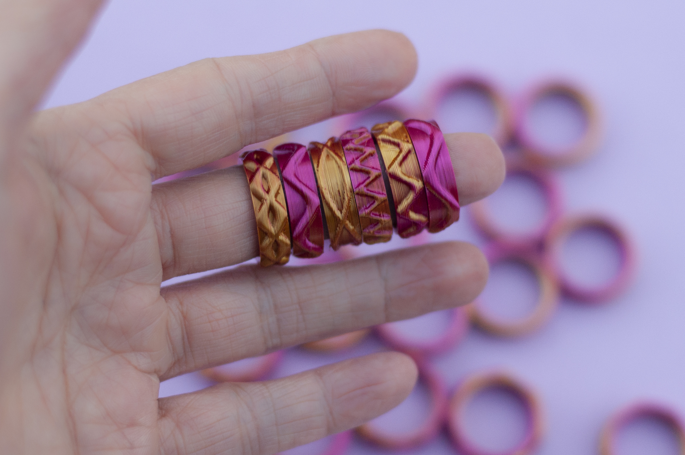 Senoidal rings collection