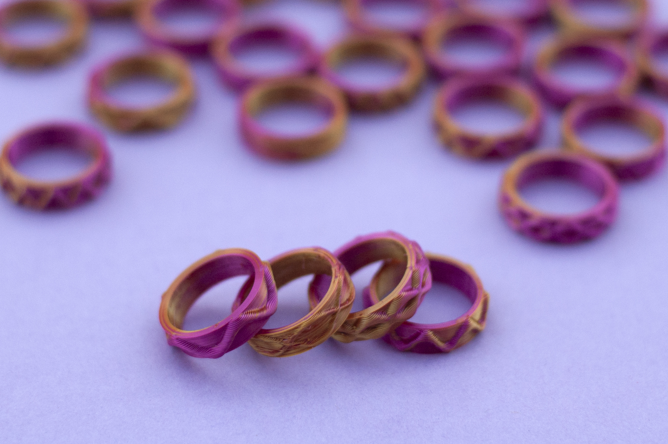 Miniatura 4 do modelo 3D Senoidal rings collection