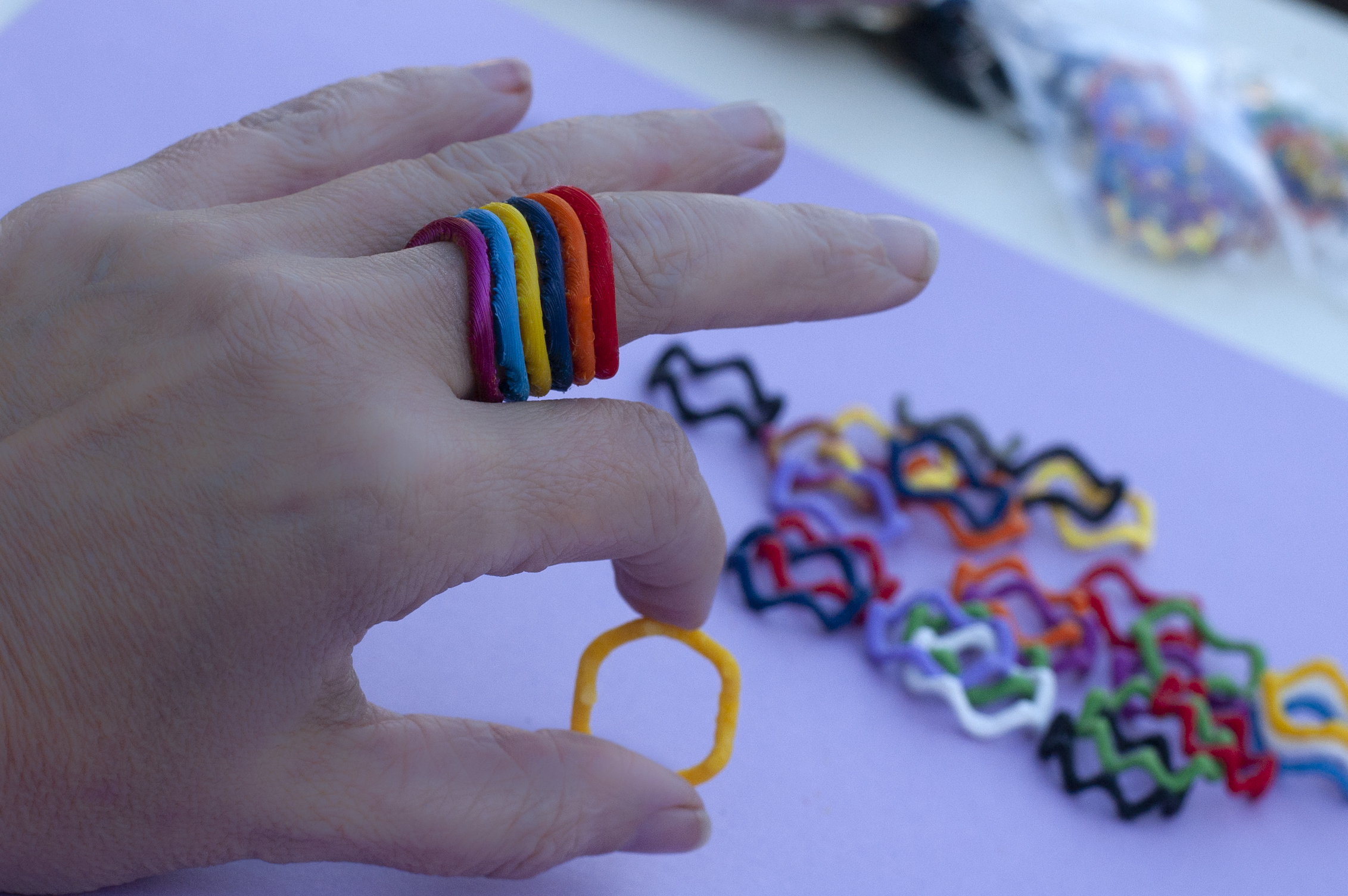 Miniatura 2 do modelo 3D Senoidal rings collection