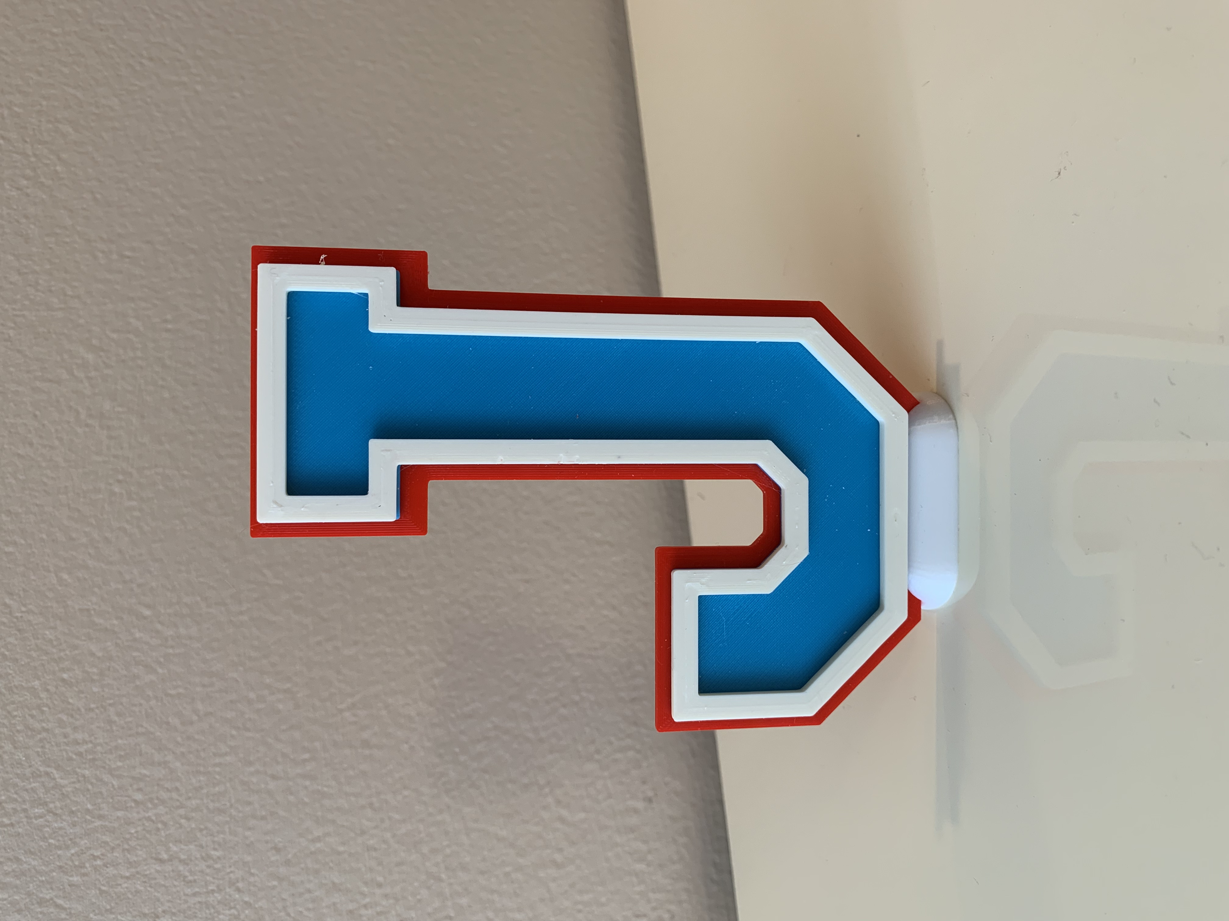 Alphabet Letter 'J' - Sport/School Colors