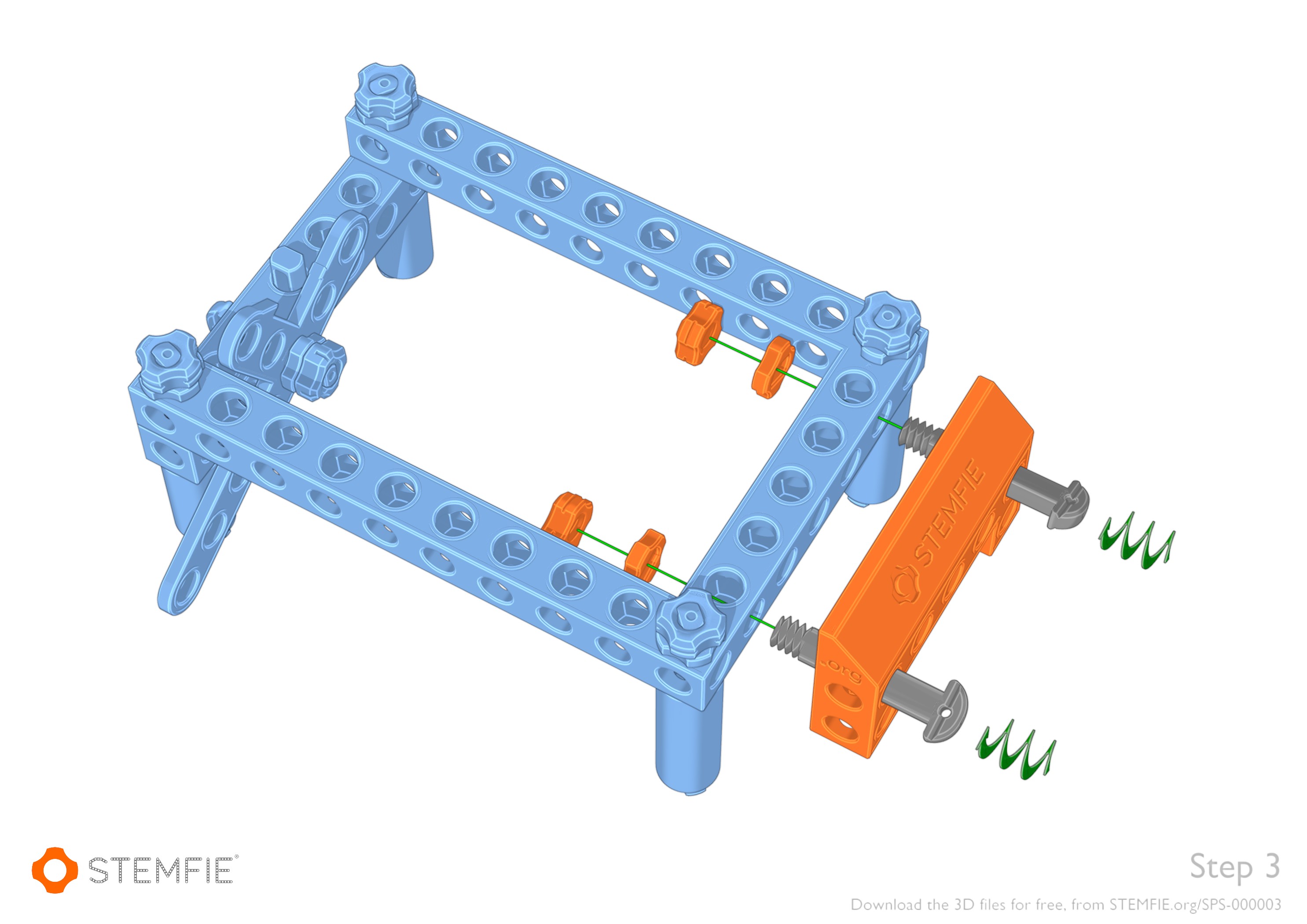 STEMFIE Desktop Catapult by Stemfie3D Download free STL model