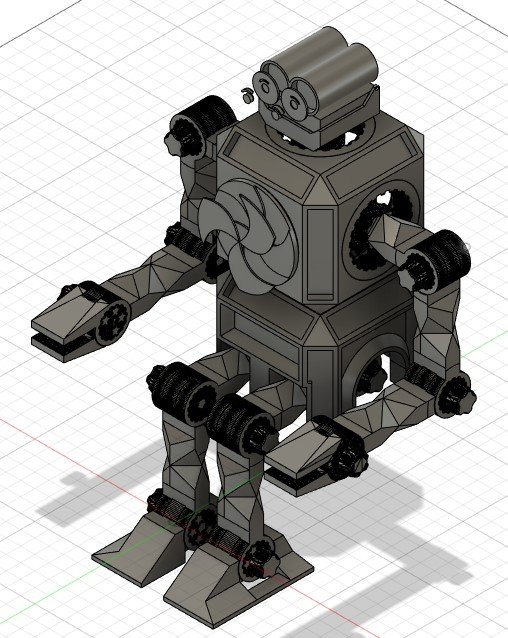 Modular Toy Robot by Amos491 Download free STL model