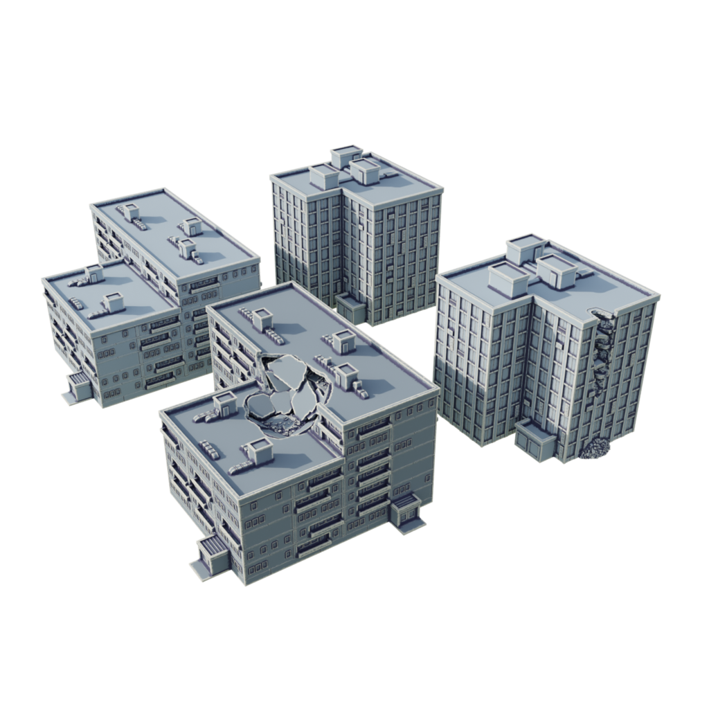 Stygian prefectur - 6mm scifi buildings