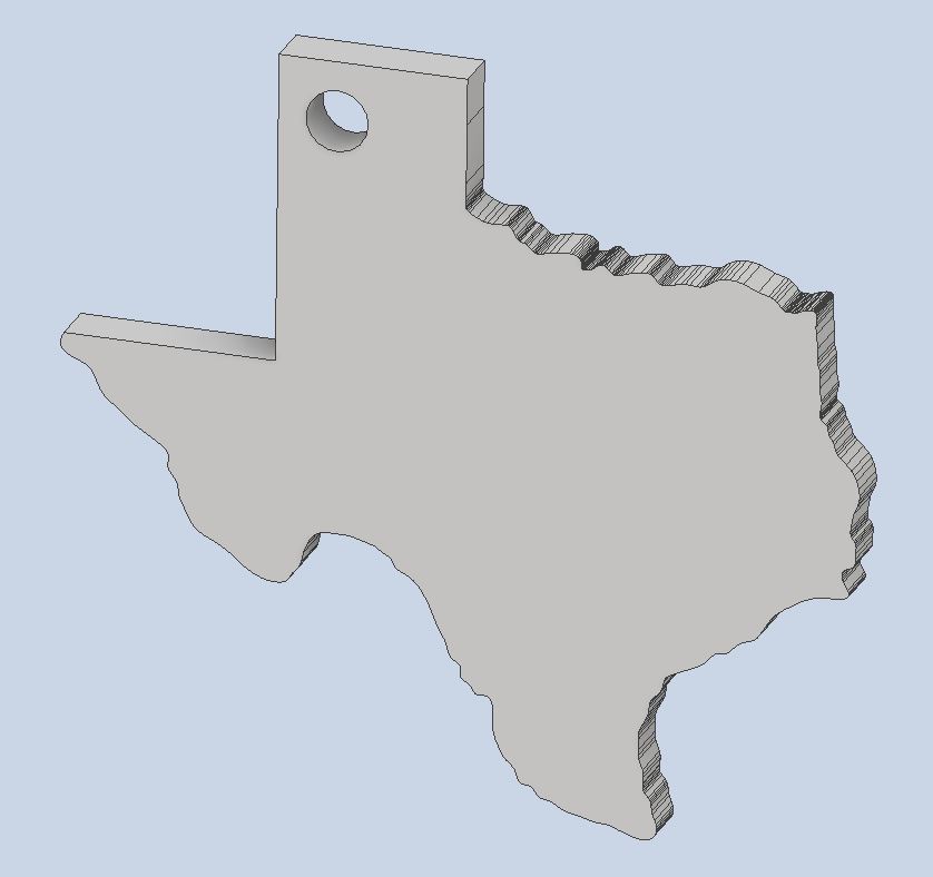 Texas keychain