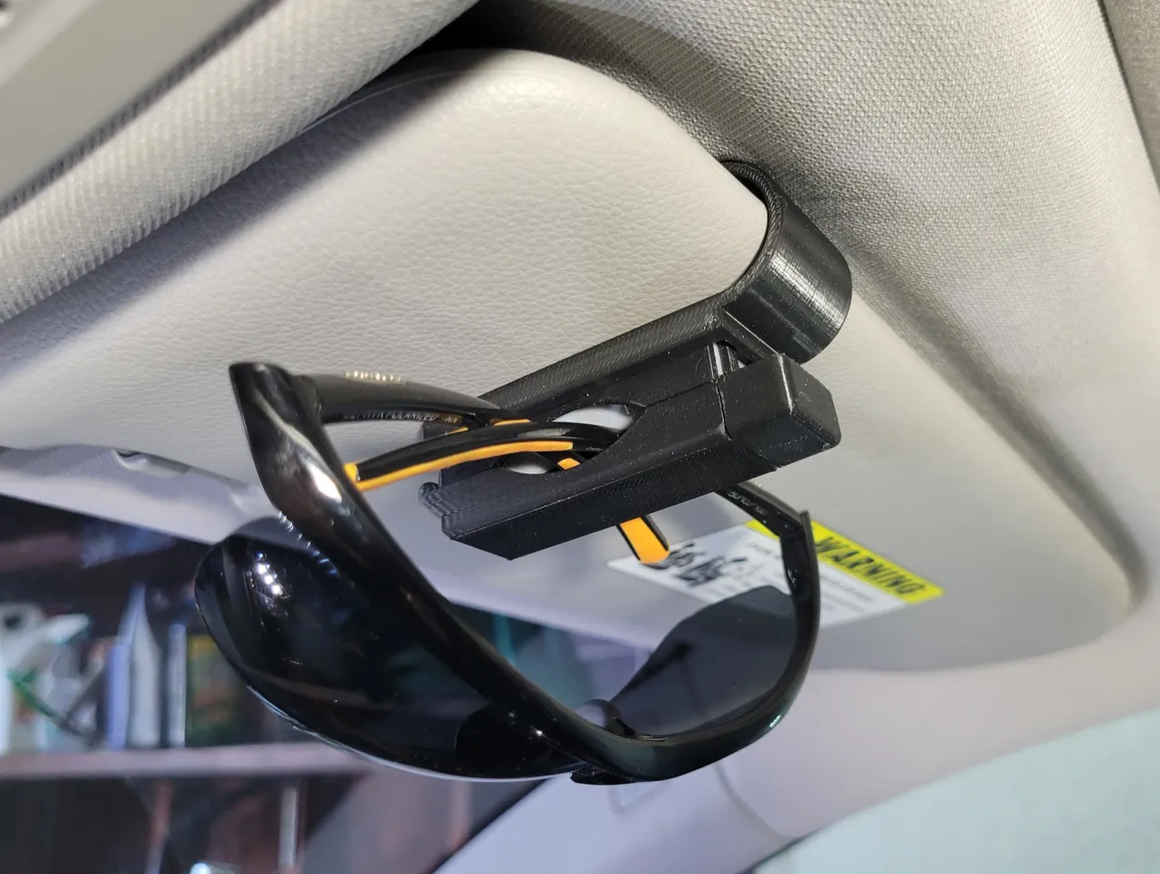 Visor cheap glasses holder