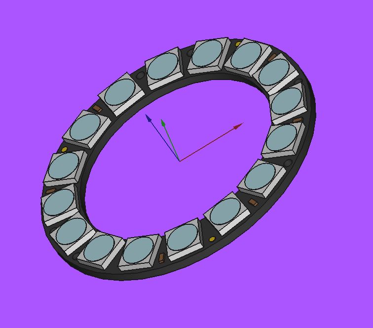 Adafruit NeoPixelRing (16 leds) in step format