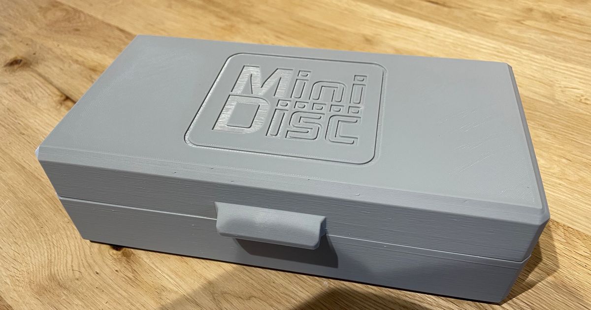 Minidisc Storage Box by Gracro Download free STL model